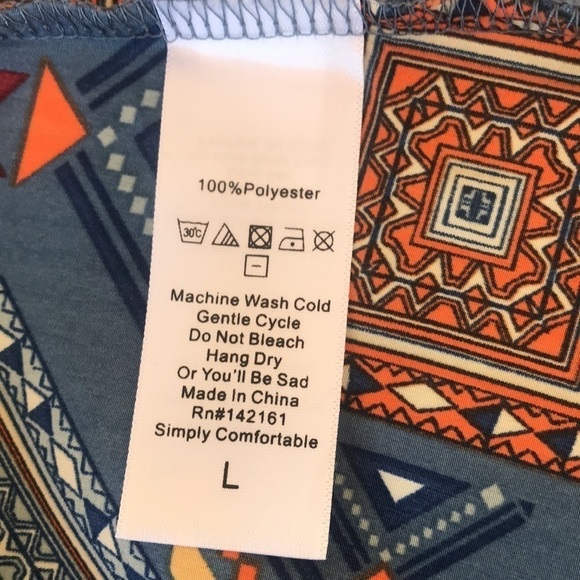 Lularoe Southwest Print Lindsay Kimono Duster Open Top Cardigan - Picture 6 of 8